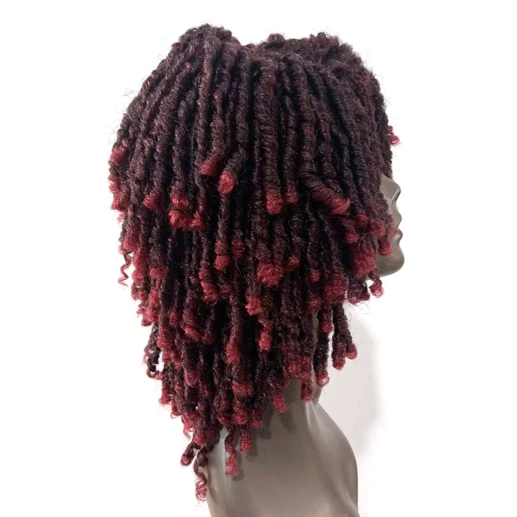 ombre color dreadlock wigs for women synthetic braid wigs ready to use  premium fiber
