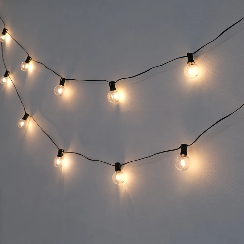 Holiday smart strip lights waterproof outdoor fairy lights wifi string bulb