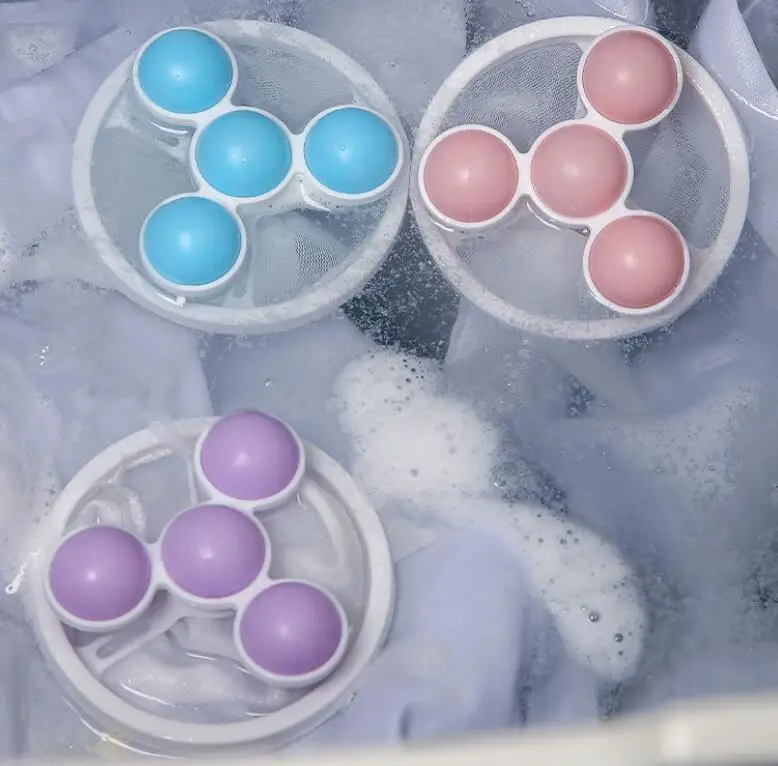 Gyroscopic Washing Machine Float Filter Bag Hair Remover Cleaning Decontamination Laundry Ball Clothes Wash Ball