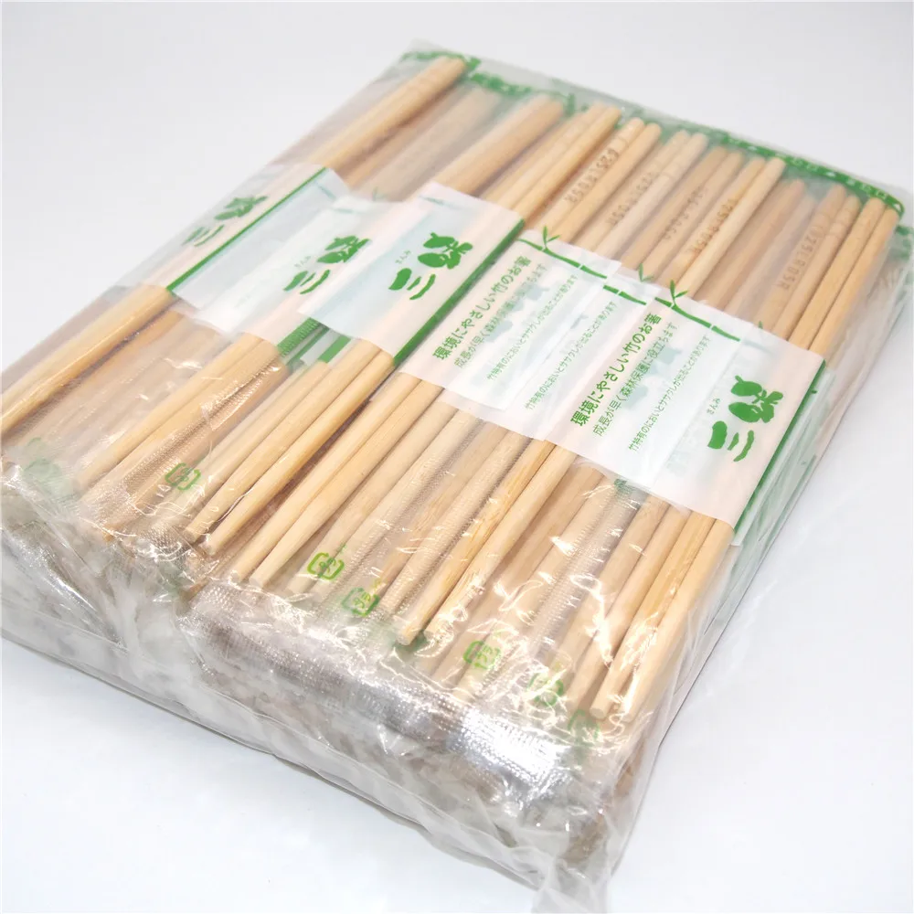 Sleeves Round Disposable Bamboo Chopsticks Sushi Restaurant Takeaway Chinese Chopsticks