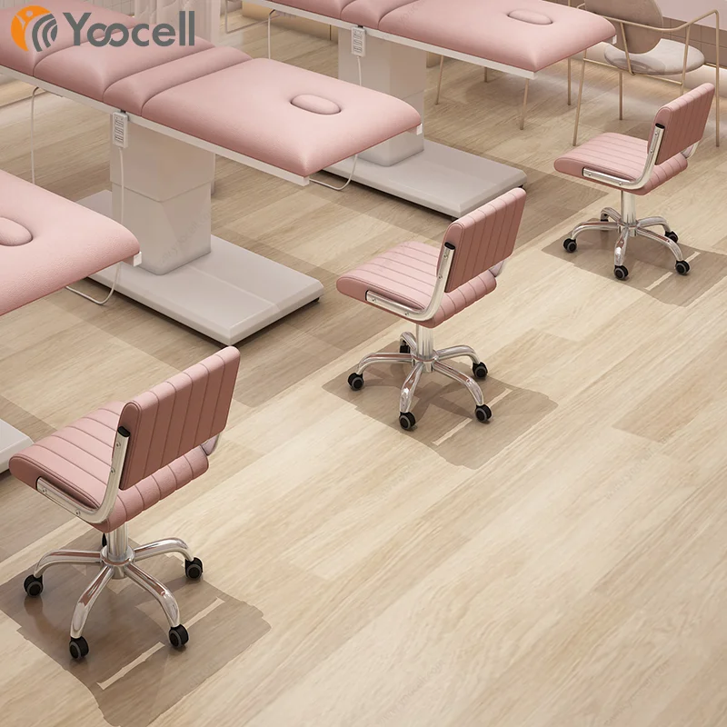 Yoocell professional portable rolling salon stool chair with wheels massage spa hair cutting stools beauty nail chair