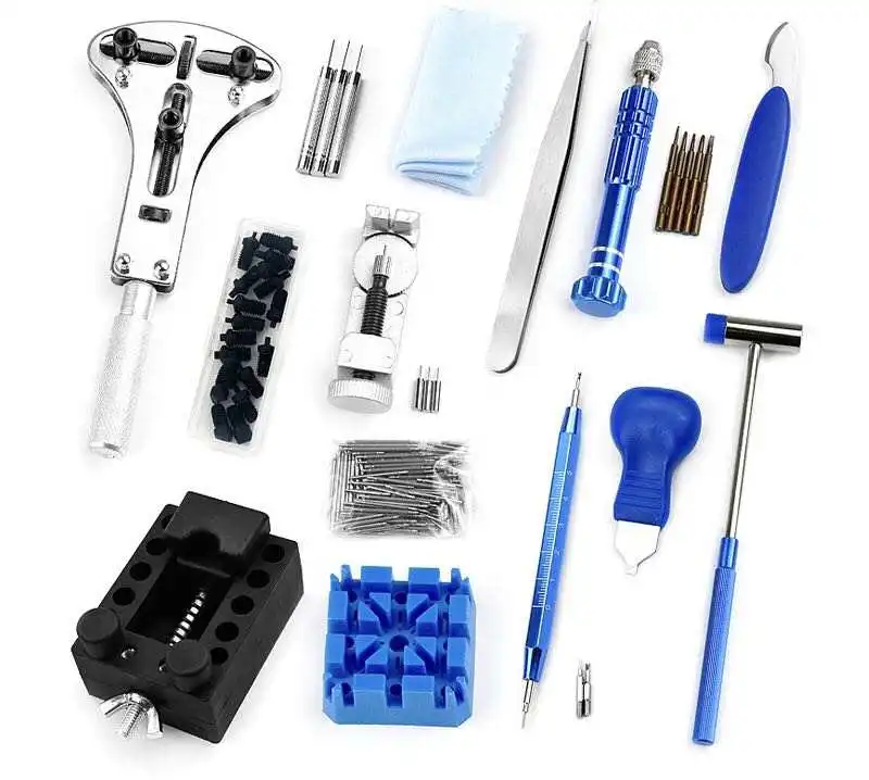 Professional Hand-style Watch Repair Kit Including Screwdriver Spring Bar Watch Band Link Pin Repair Tool Set