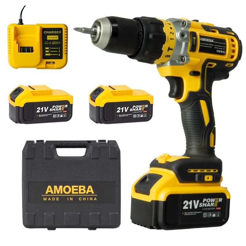 Easy To Operate 21V Operated Cordless Impact Power Lithium Drills Combo Set Hand Tools Multi-Function Machine