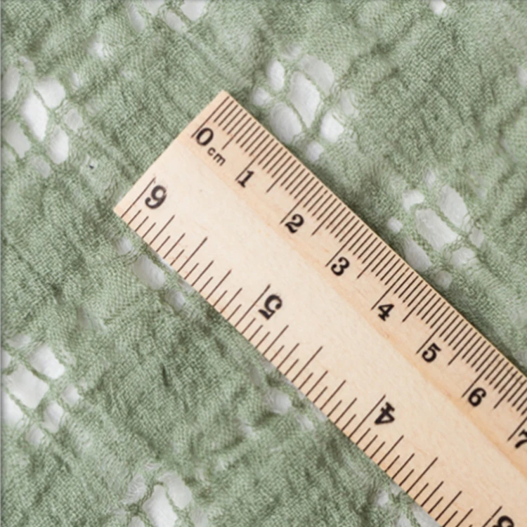 Guangzhou supply good price special design scarf clothing fabrics linen polyester cotton jacquard eco-friendly yarn dyed fabric