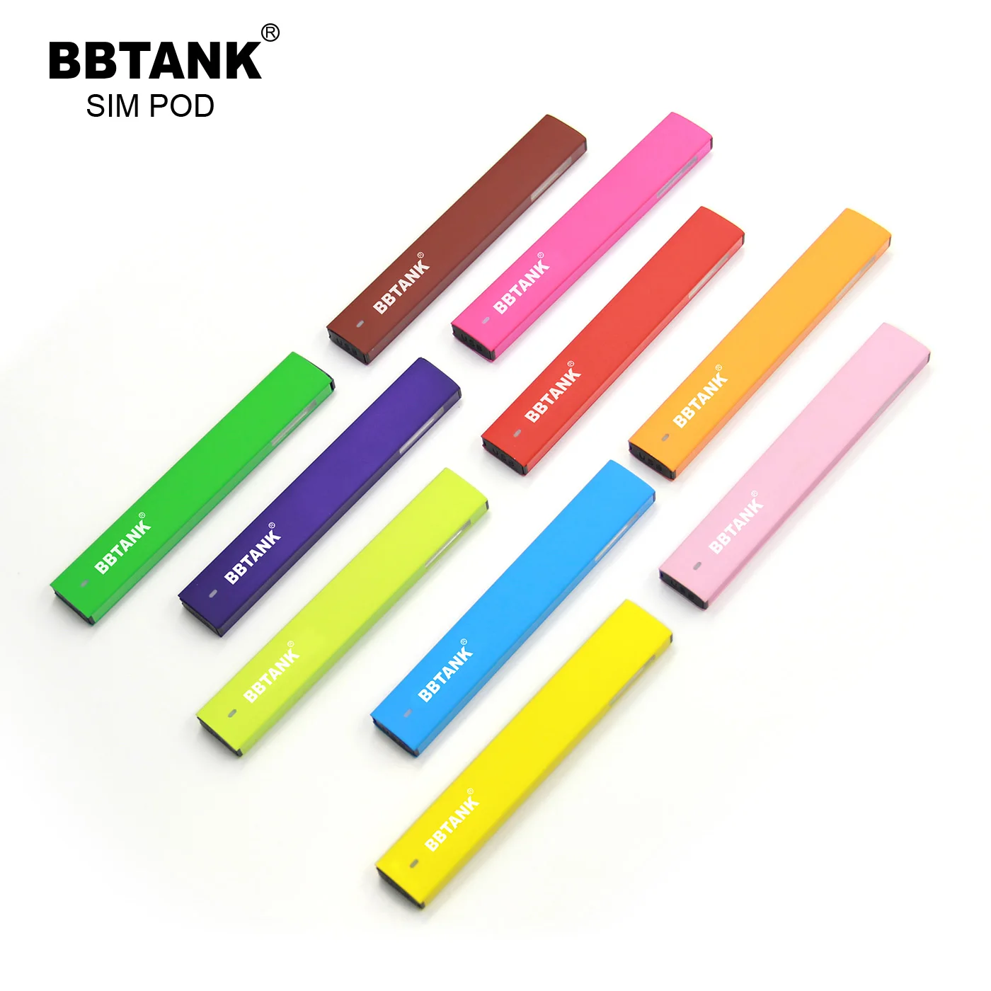  BBTANK Pod Комплект 350 мАч батарея ручка керамический капсула 1 мл Vapes Starter Kit Sim с подзарядкой от
