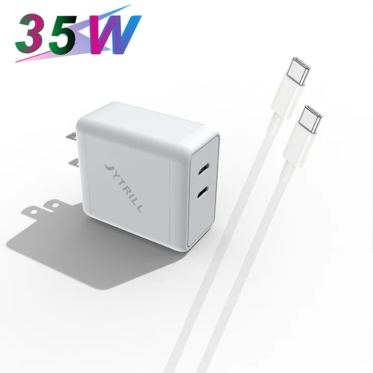 35W pd charger dual Port usb c Wall Charger Laptop Adapter For MacBook for iPad Pro for Samsung pd 40w charger for iphone 14 pro