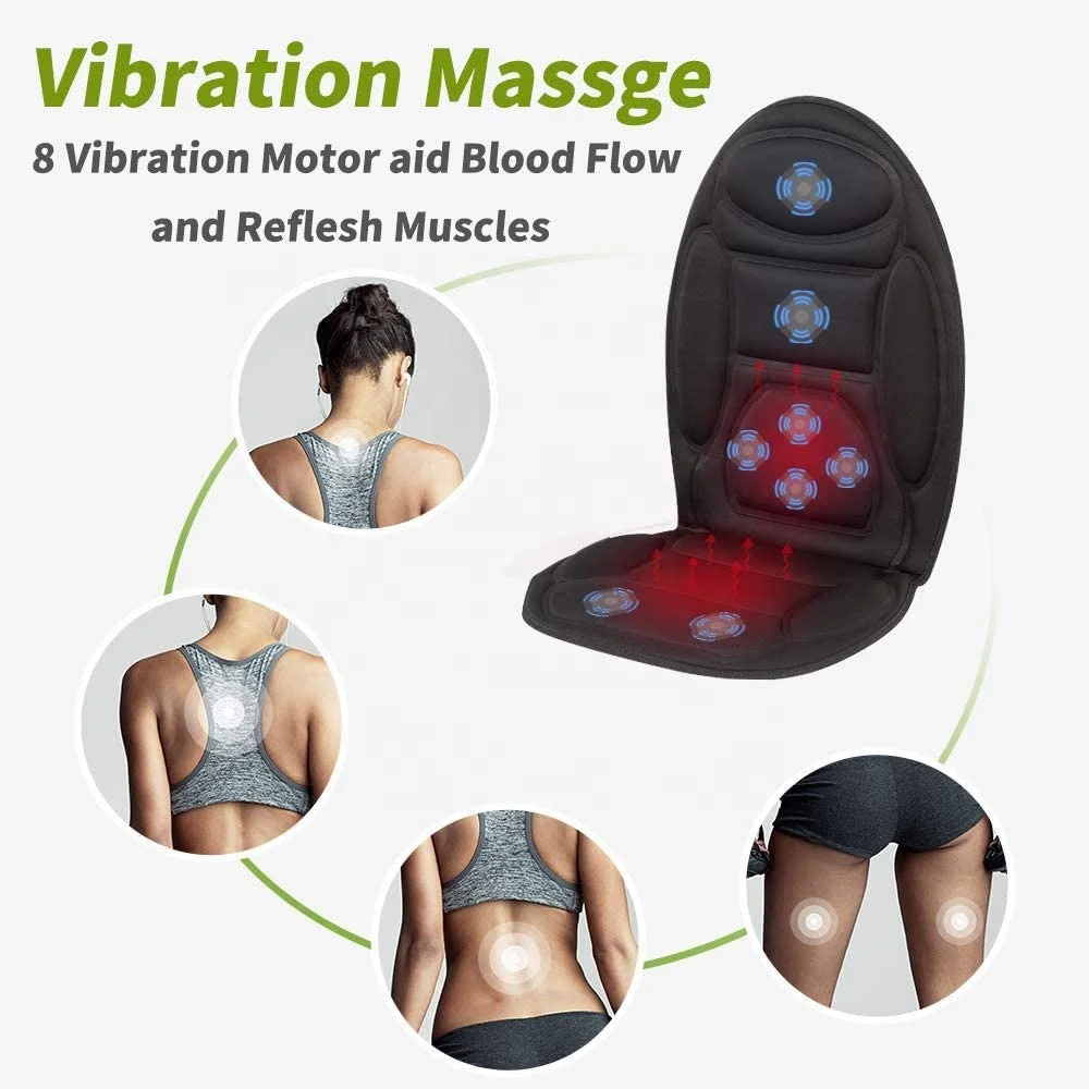 Best Back Massage Cushion with 3 Massager Motors and 2 Heat Levels, Massage Chair Pad for Home Office