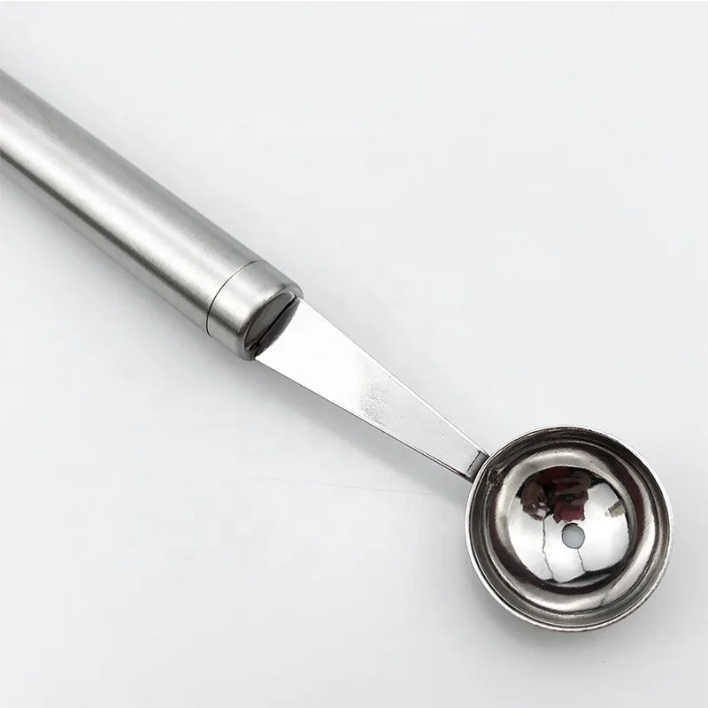 
Stainless Steel Fruit Corrugated Carving Knife Double Head Fruit Excavator Fruit Digging Spoon 