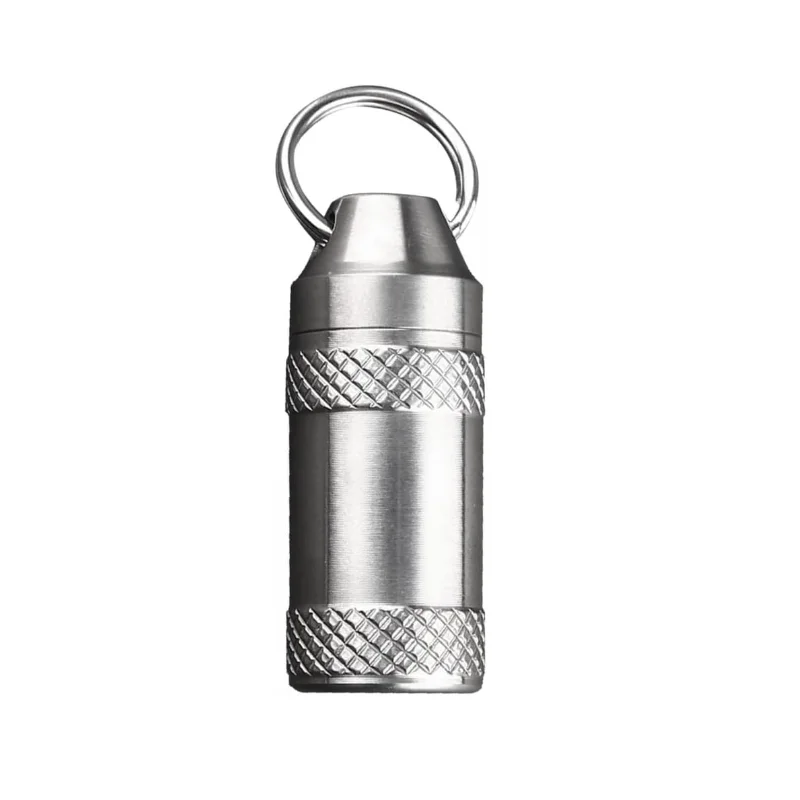 Mini Canister Medicine Capsule Bottle Titanium Pill Container