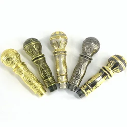 Indoor Elder Chinese Totem Mahogany Carving Walking Stick Multi-function Wooden Alpenstocks Wooden Walking Stick Elderly Cane