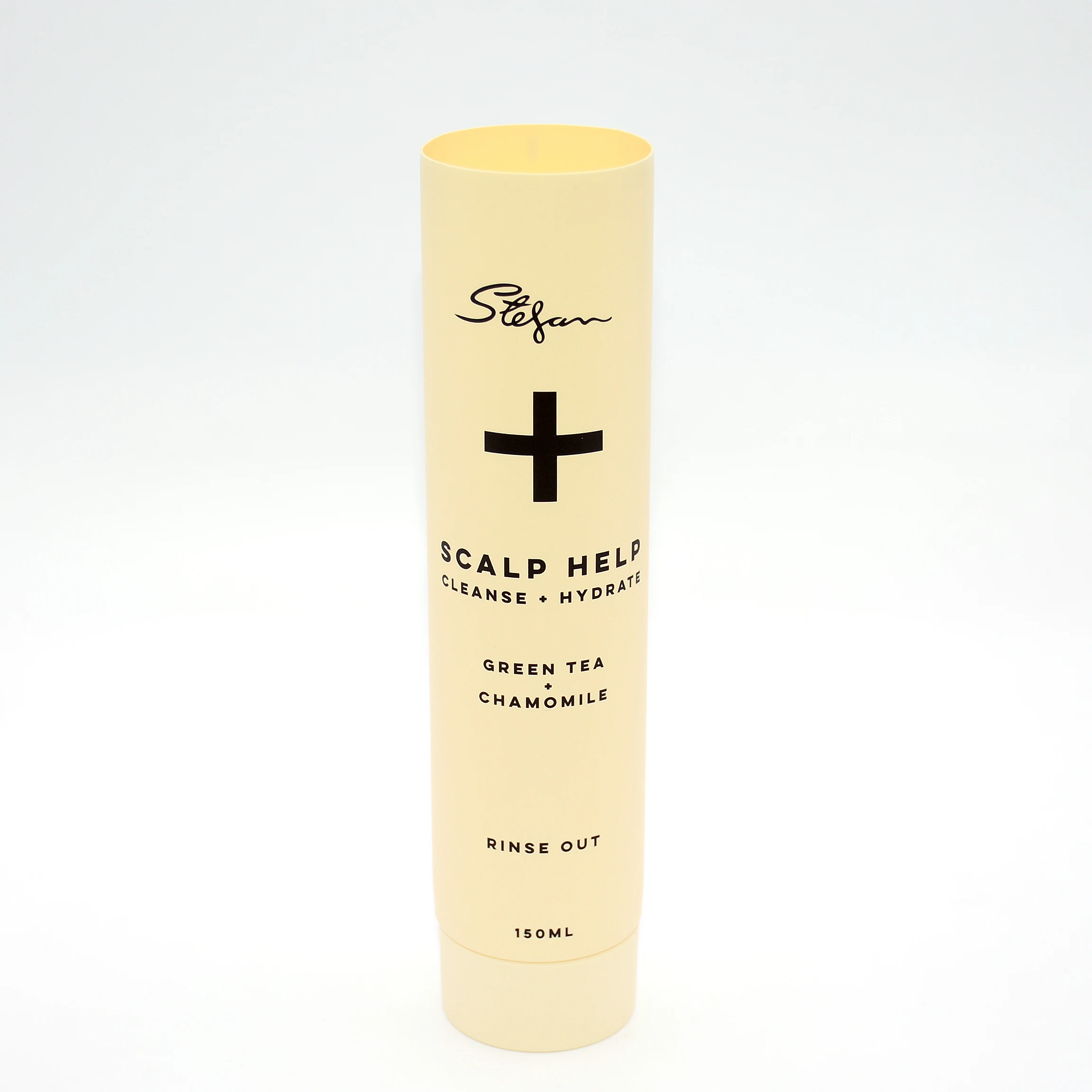 Empty Eco friendly 150ml hair scalp tube hair treatment cosmetic packaging tubes in diameter 45mm with screw cap