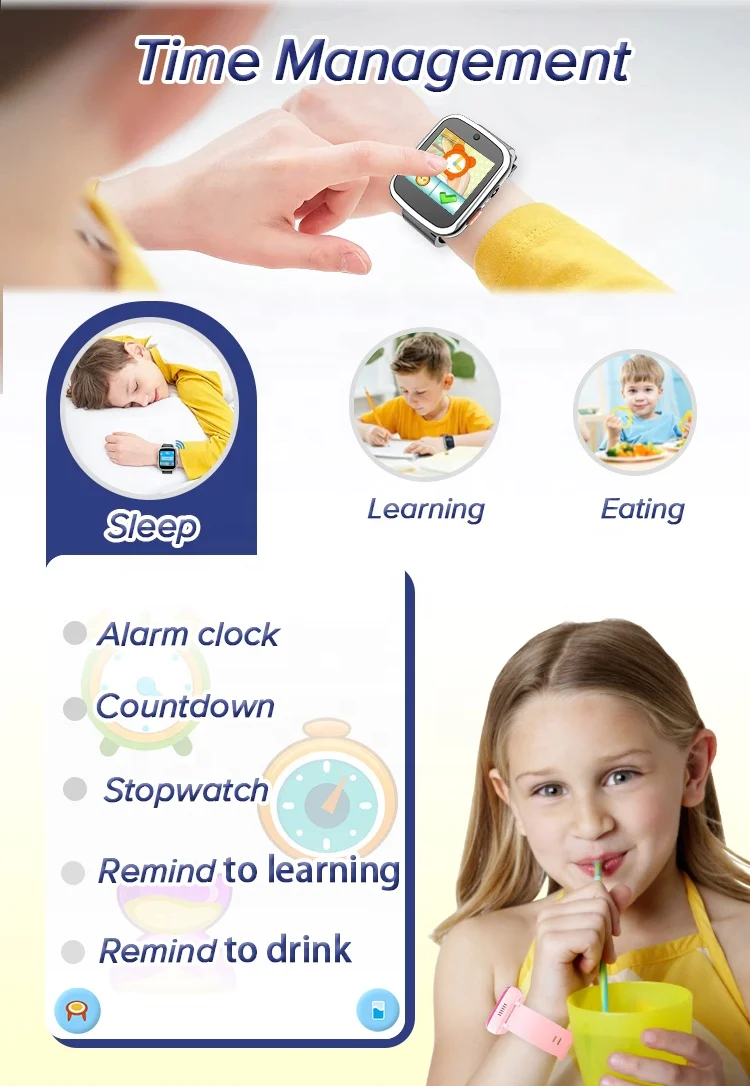 2023 Wholesale Hot Sale CTW11X 1.54 Inch HD Screen Kids Dual Camera Time Teacher Smart Watch with SD Card for Children