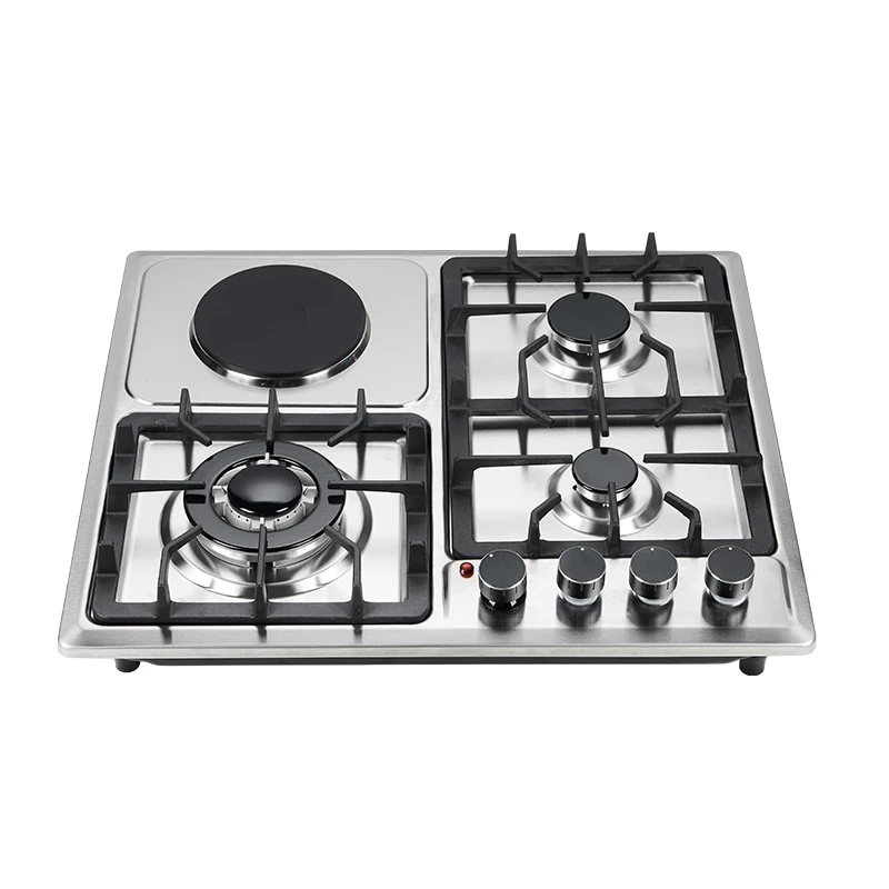 Multifunctional Household 3 Gas Burners 1 Electric Stoves Built-In Gas Cooktops 4 Hobs Gas Stove