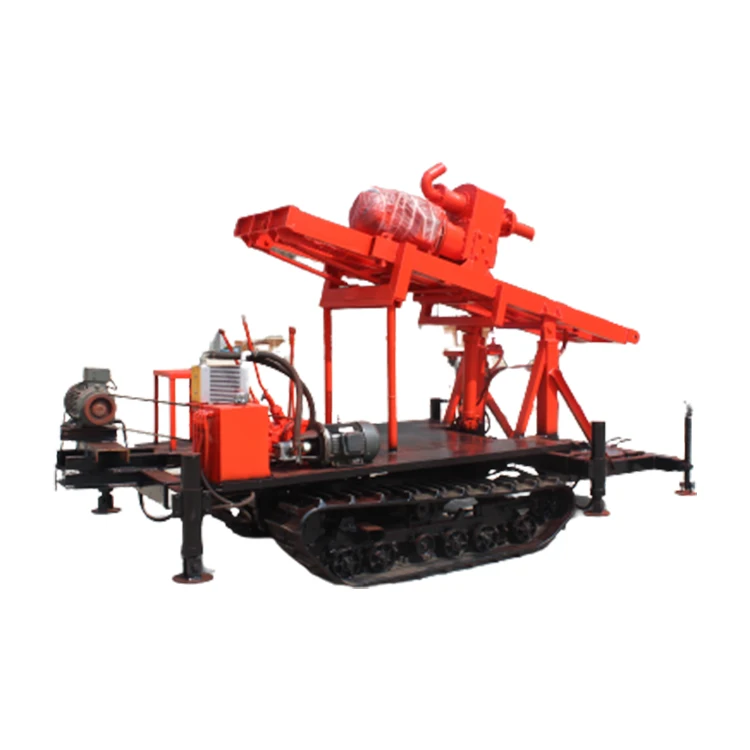 Mini small portable 150 m tractor mounted water drilling rig steel plate rock borehole drilling machine