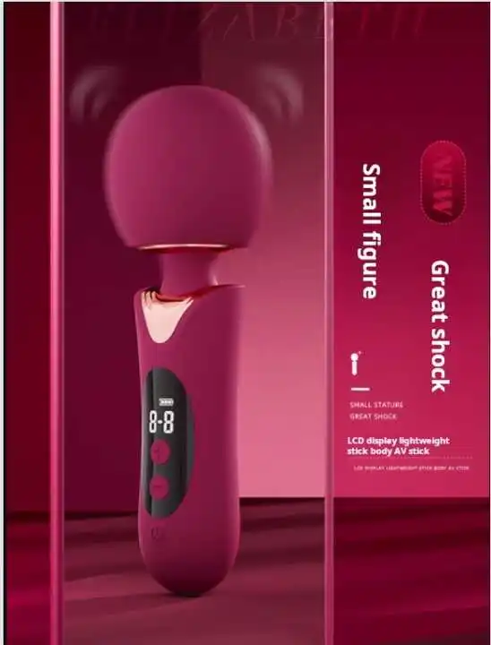 Big Head Av Style Stick Touch Screen Control Massager Silicone Usb Clitoris Orgasm Magic Stick Vibrator Adult Av Vibrator