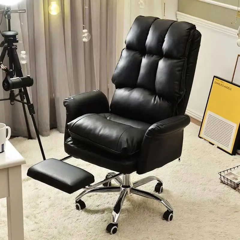 Luxury Boss Leather Ergonomic Massage Office Chair Swivel Executive Computer Ceo Boss Arm Office Chair