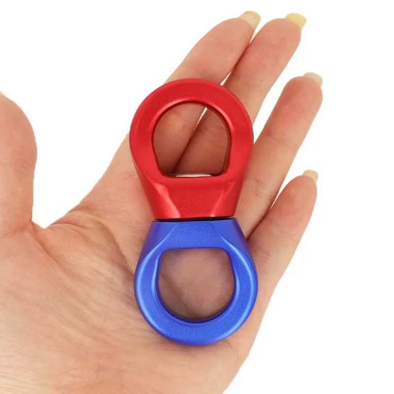 7075 Aluminum 35kn 360 Degree Carabiner Climbing Swing Swivel  Aviation Aluminum Alloy Swivel Safety Carabiner For Yoga/Hammock