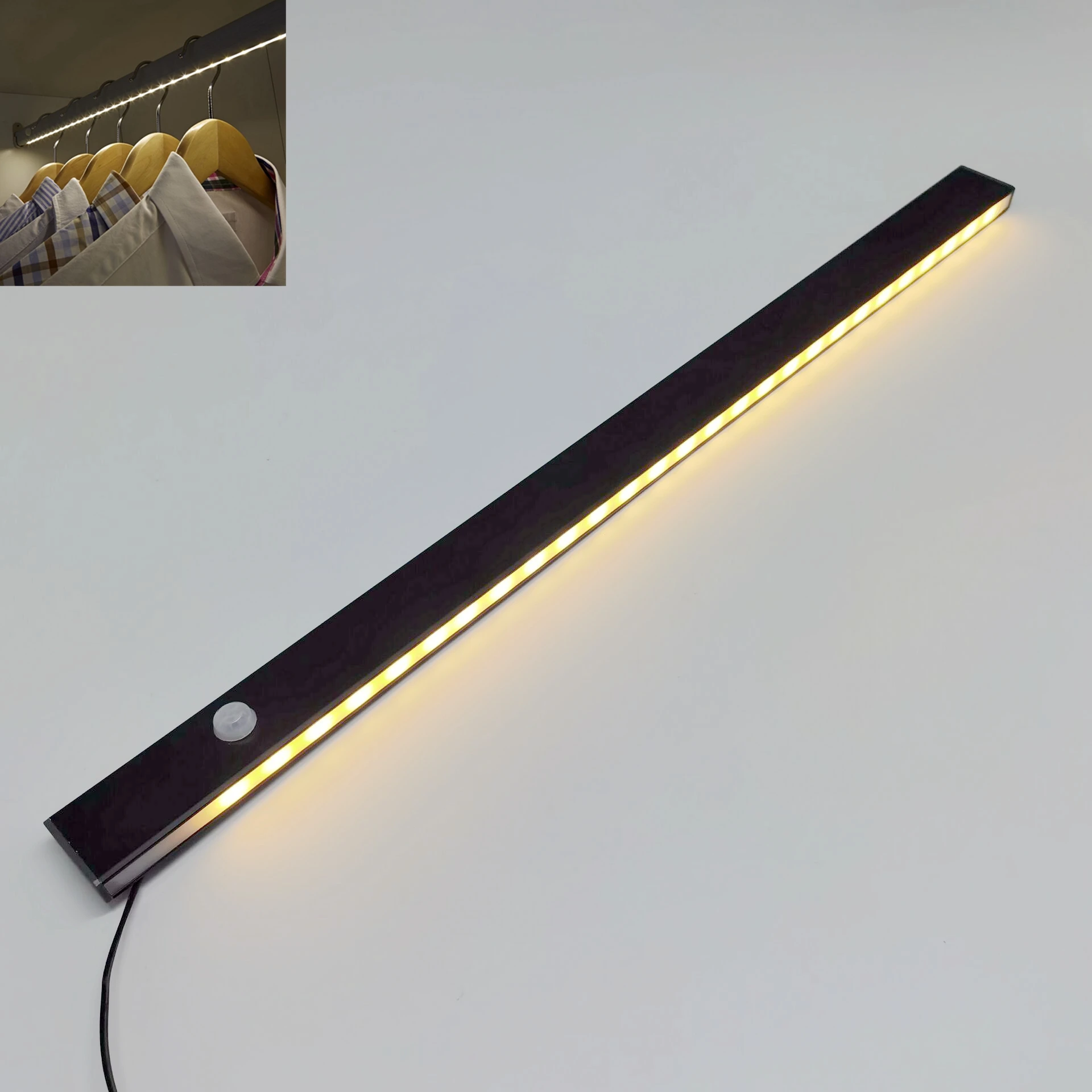 Hospitality Furniture Hotel cabinet closet hanger rod closet rod led pir motion sensor closet wardrobe lights