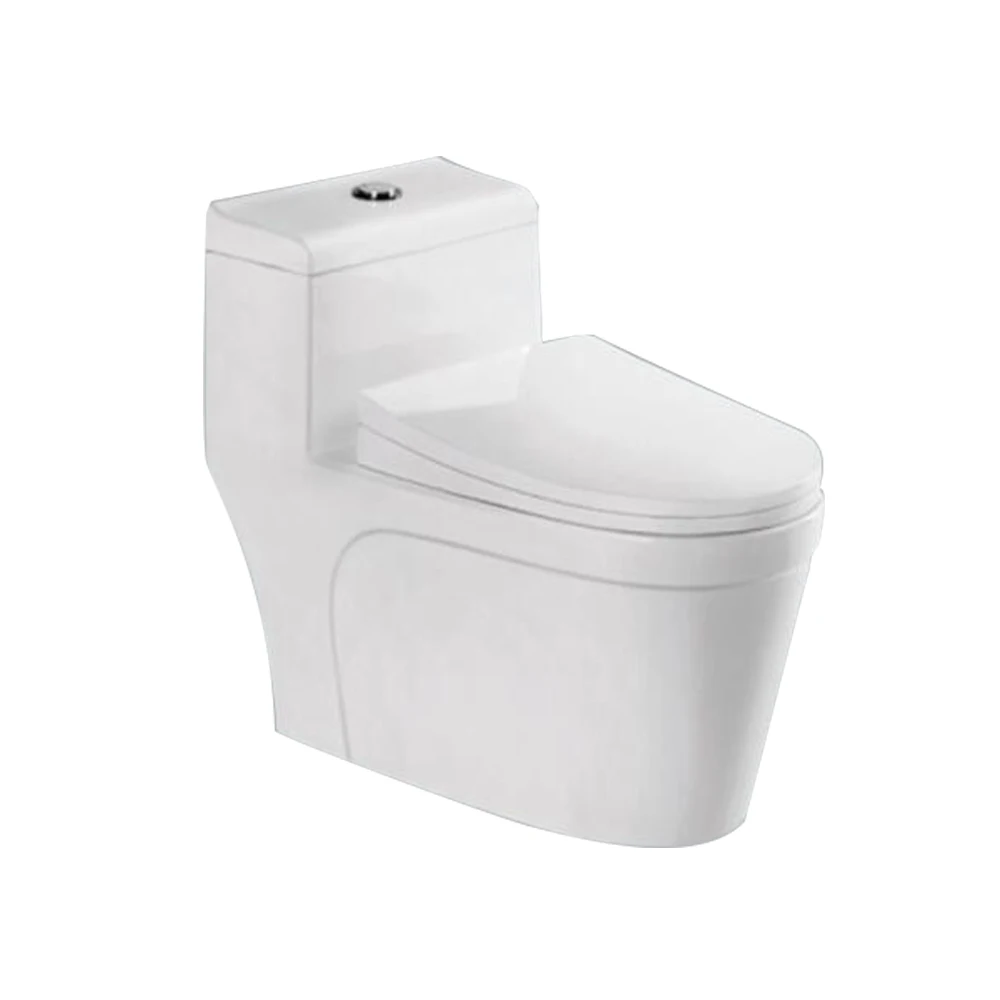Bathroom Water Closet Sanitary Ware Toilet Bowl Manufacturers China White Ceramic High Quality WC Siphonic One Piece Toilet
