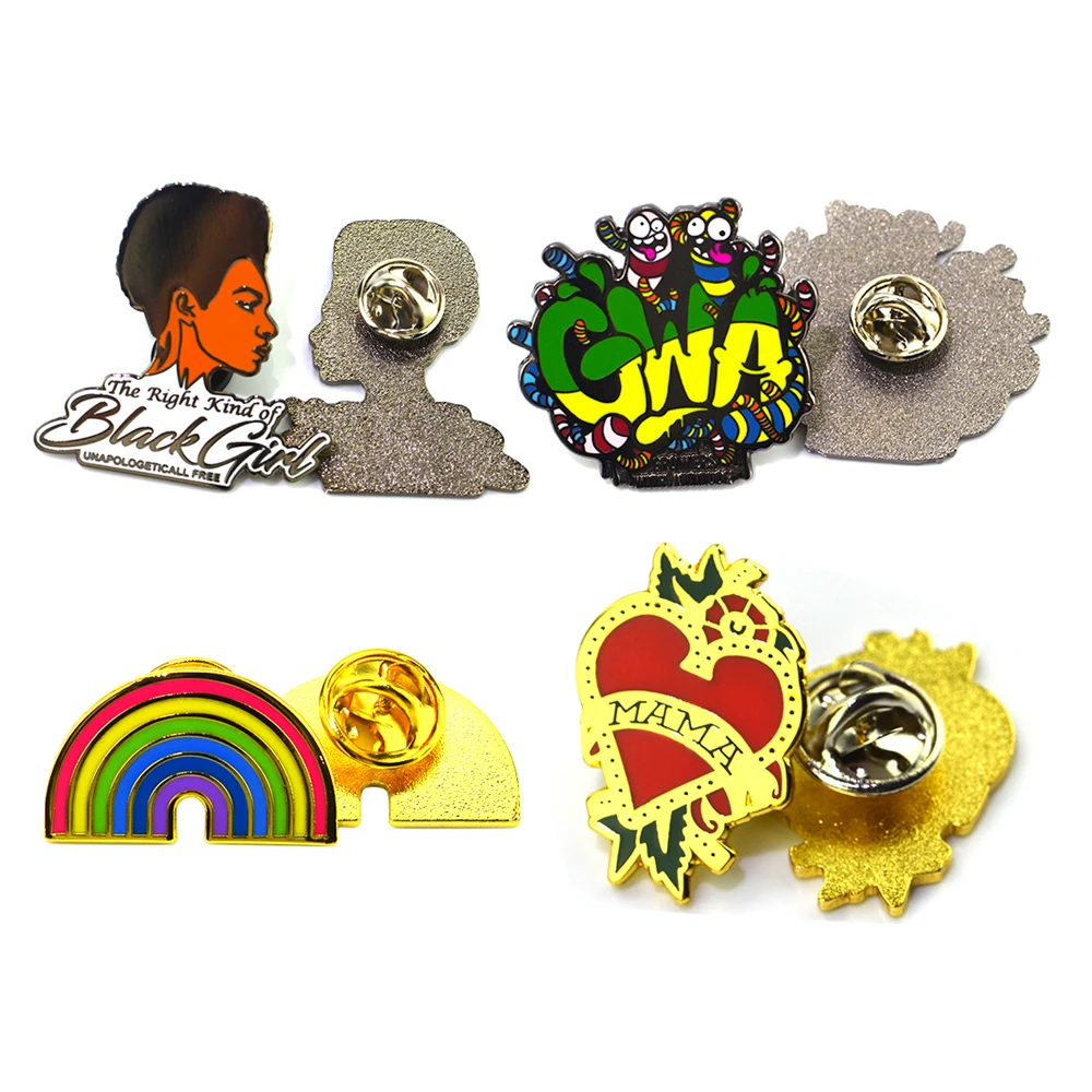 No Minimum Custom Cartoons Hat Pins Metal Hard Soft Enamel Badges Japan Lapel Pins