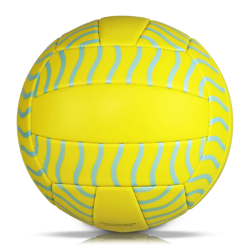official size and weight custom logo colorful soft leather volleyball ball beach volleyball match ball