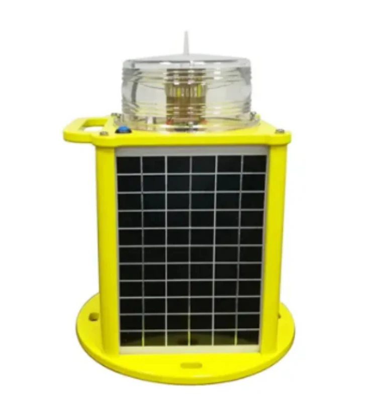 Aviation Obstruction Lamp Red Flash Warning Light Medium Intensity Lighting Telecom Tower Skyscraper Solar