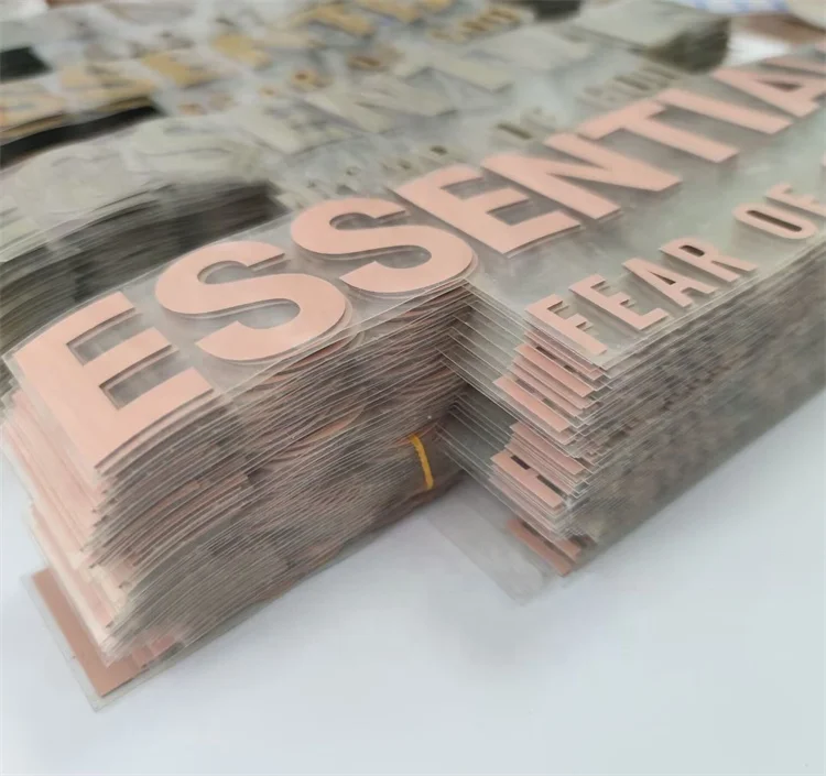 Custom 3d Silicone Heat Transfer Brand Logo Sticker Iron On Transfer Print On T-shirt