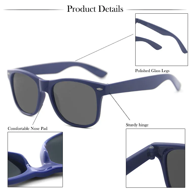 Wholesale design fashion mans sunglasses women river plastic frame custom logo sunglasses