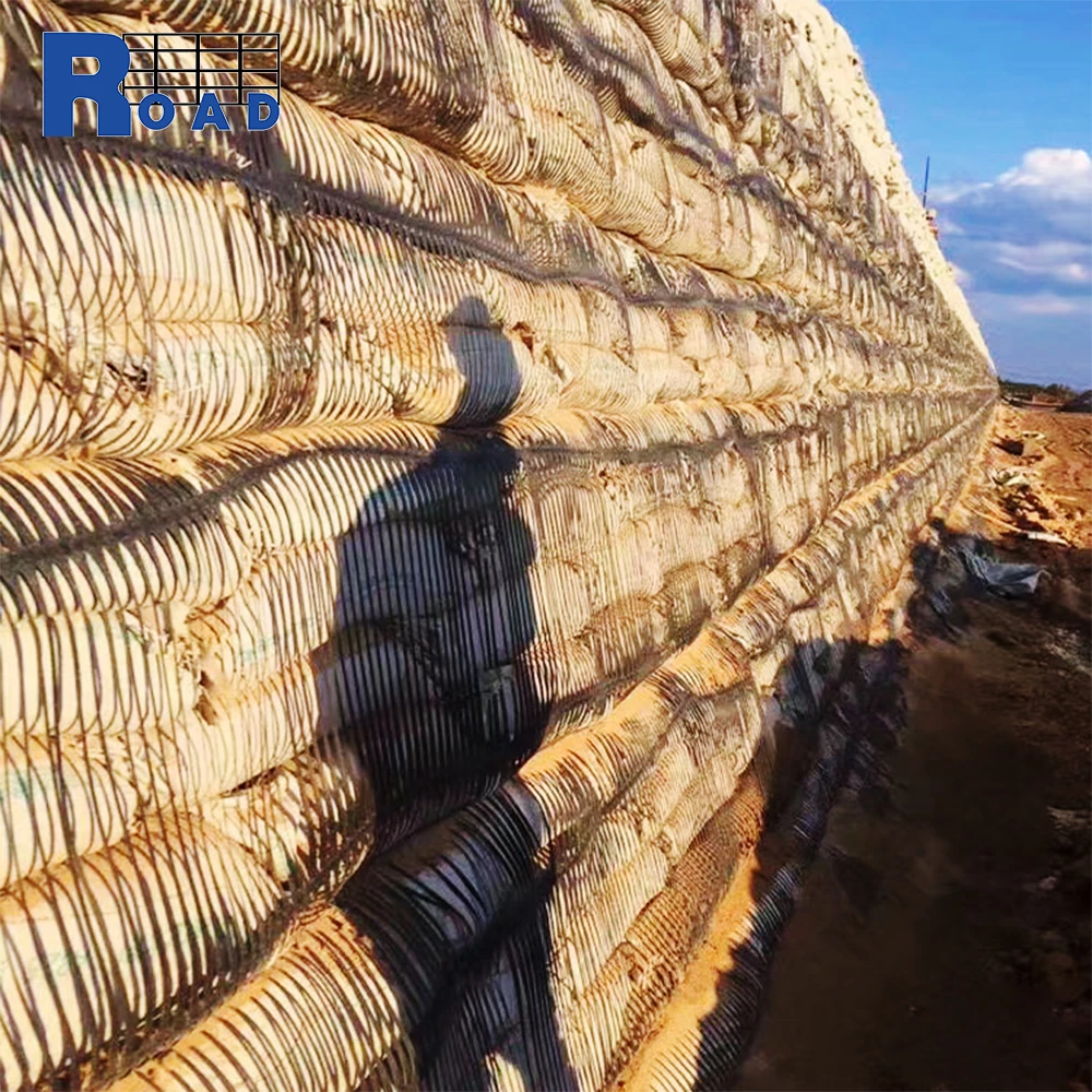 PP Uniaxial biaxial geogrid gravel ground grid 150kN triaxial geogrid geogrille road