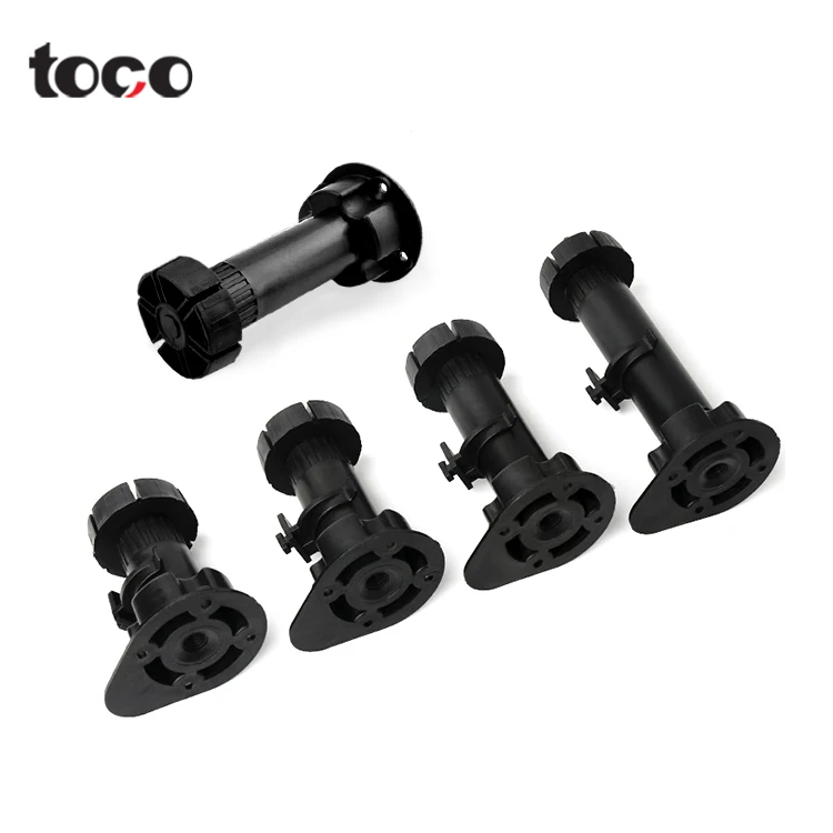 toco 80mm~150mm ABS adjustable feet Kitchen Leveling Foot Hardware adjustable leg Cabinet Leveling feet