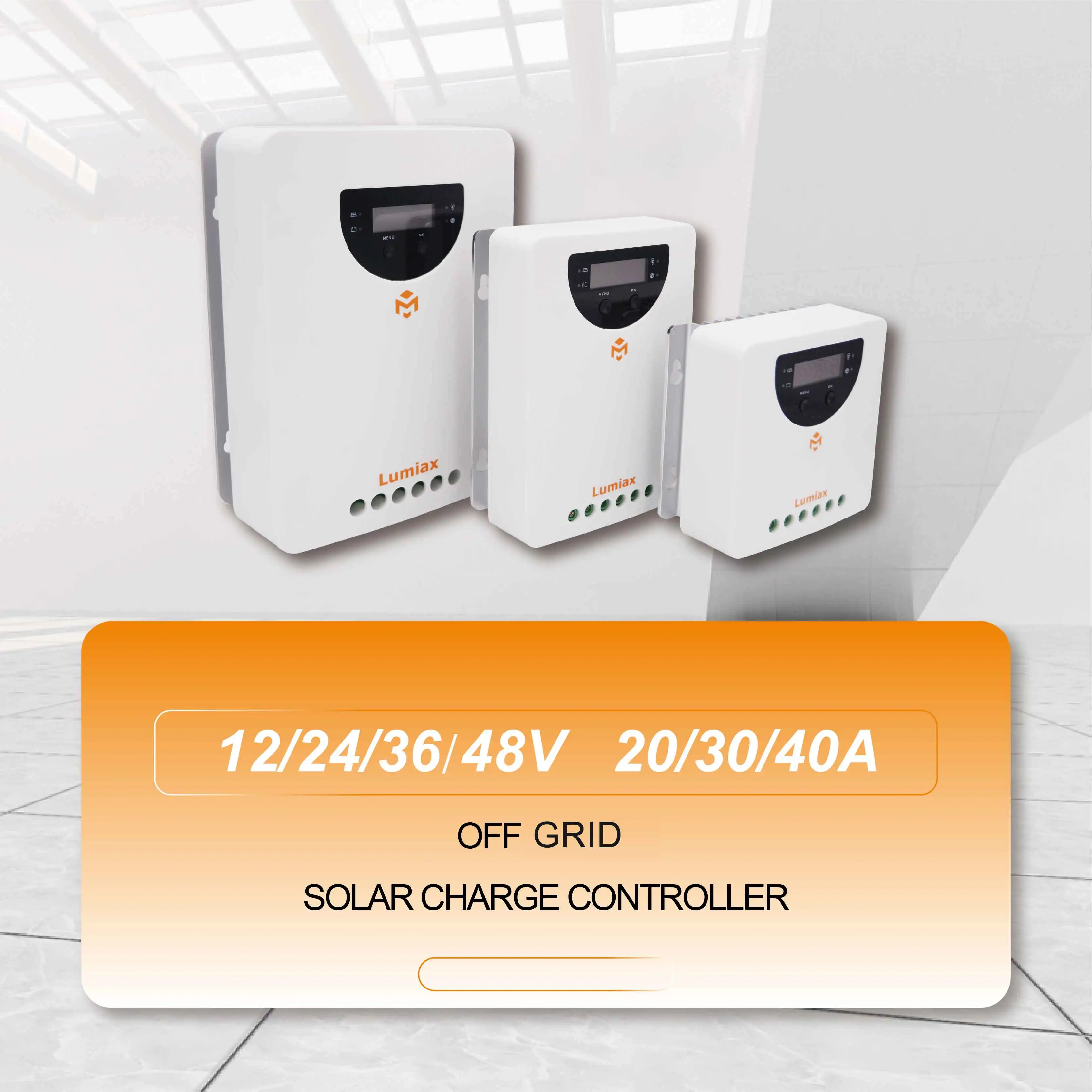 lifepo4 battery 12V 24V 36V 48V 20A 30A 40A 60A solar panel system tracker mppt charge controller