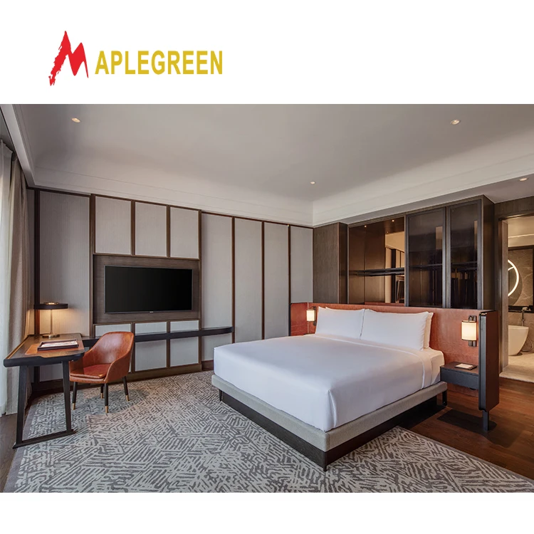 Foshan 5 Star Hotel Bedroom Furniture Set Luxury Hotel Furniture for Hotel Apartment