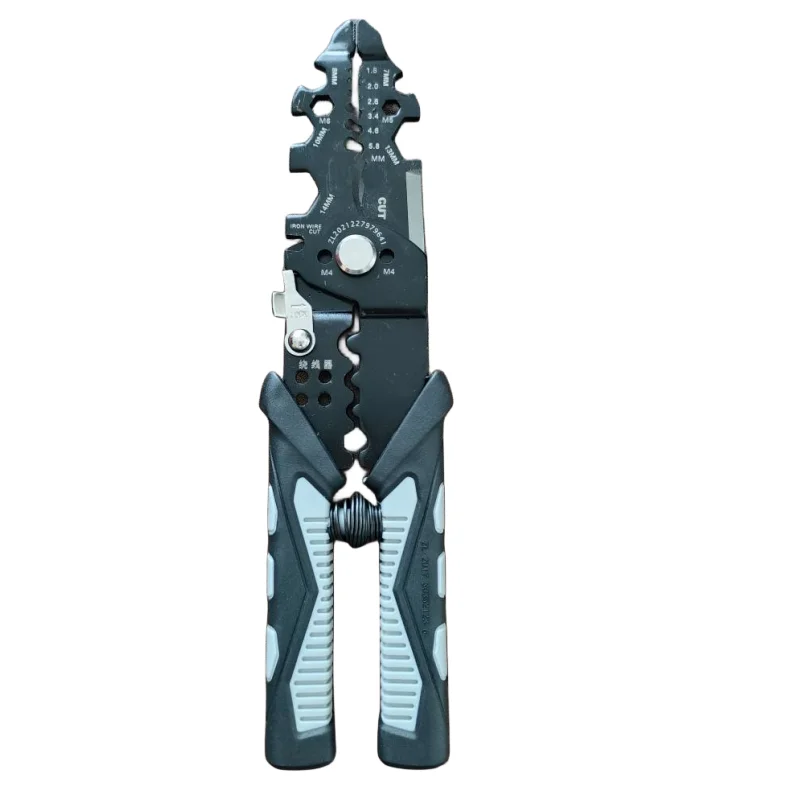 Multi-functional Wire Stripper Cable Cutter Wire Crimping Stripping Plier for Stripping, Pulling, Crimping, and Cutting