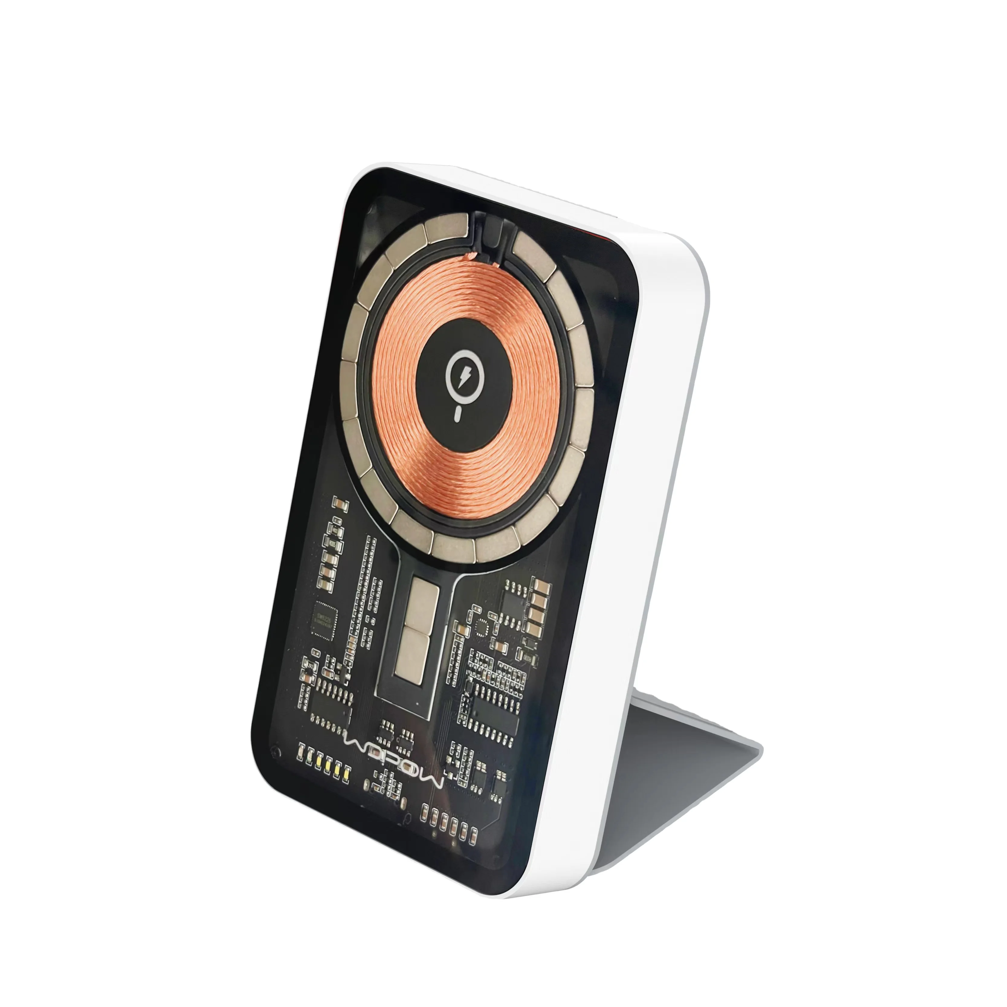 Wopow PW31 Cyberpunk cool style power bank 5000mah with magnetic wireless charge PD20W power bank built in holder