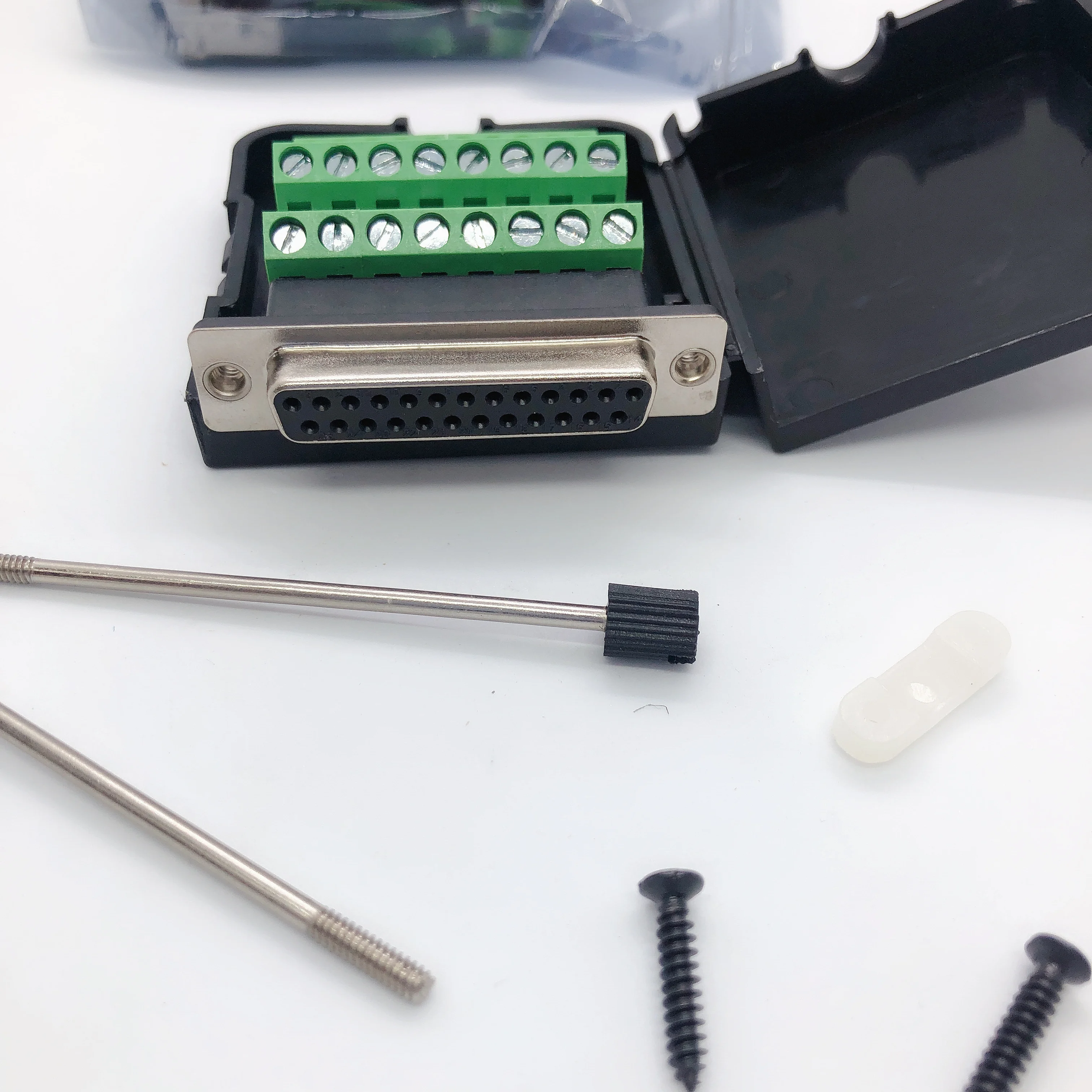 Terminal port Pla ic Cover Data cable 232/485/422 screw DB25 D-SUB female Connectors