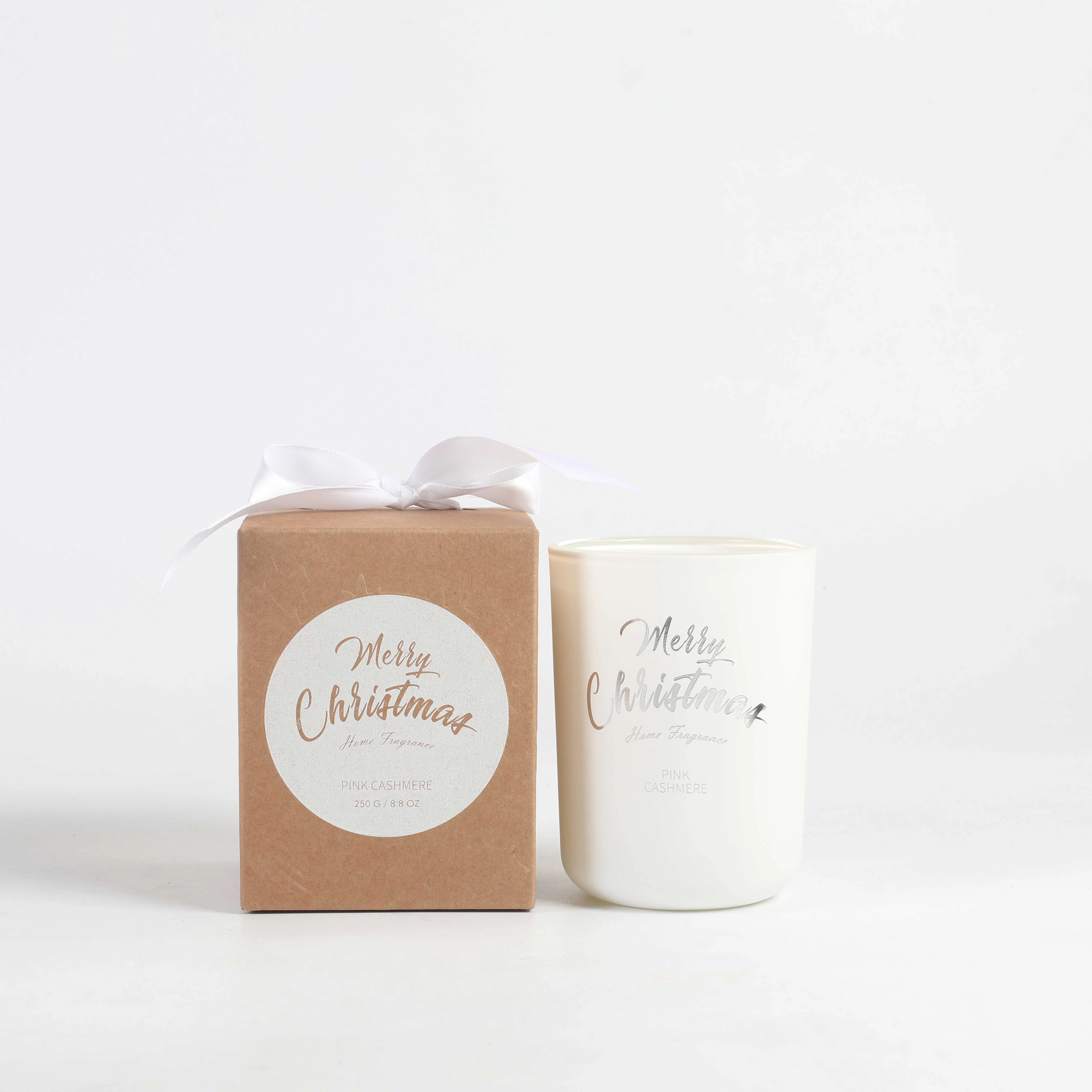 M&SENSE Christmas Packaging Glass Jars Luxury A Paint Spray Scented Candles