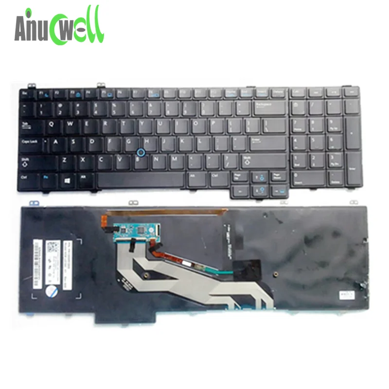 New Qwerty Laptop Keyboard for E5540 E5440 E5450 Laptop Repair Parts Notebook Keyboards Backlit Tracker Point