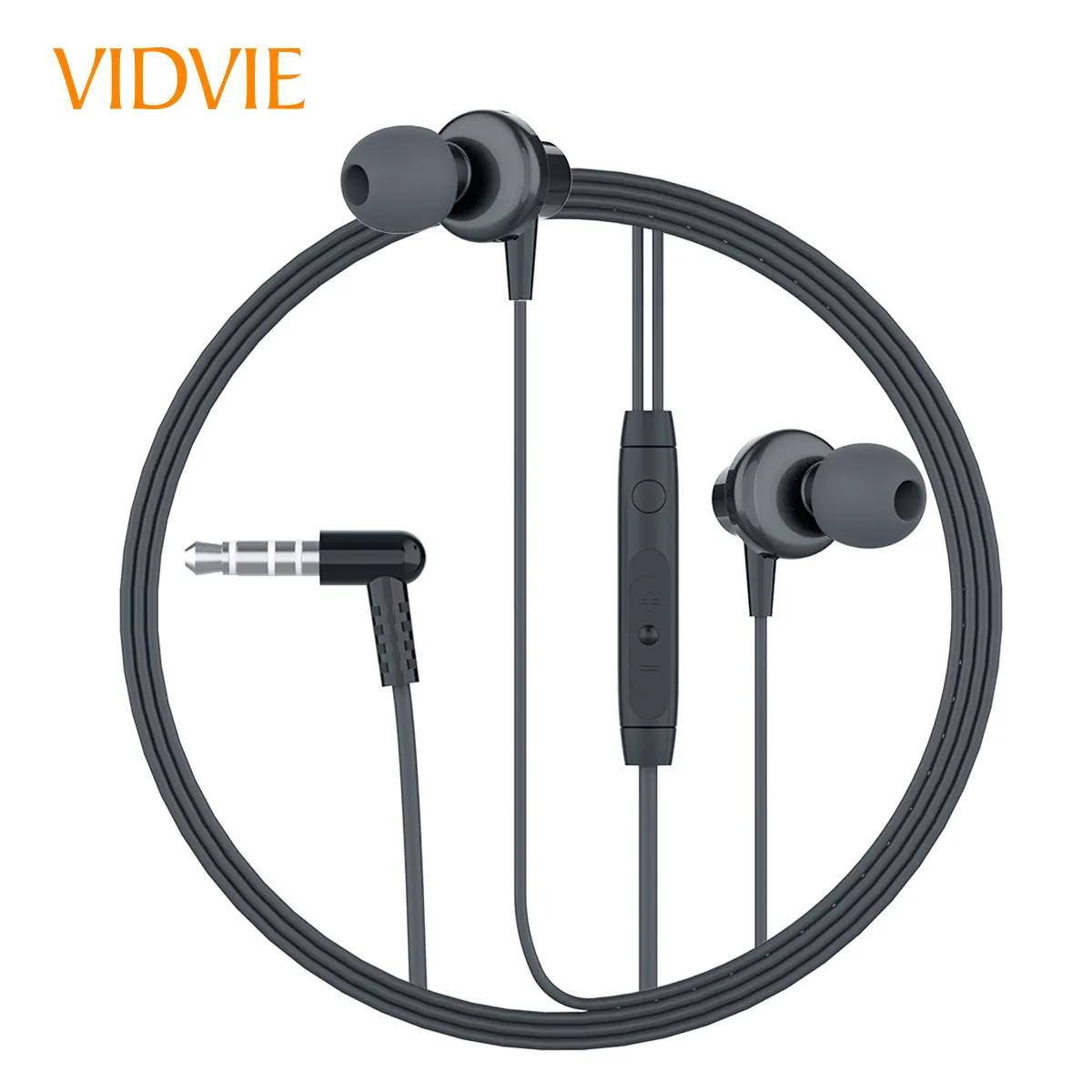 
VIDVIE Hot Aluminum HD Sound Quality Wired Headphone 3.5mm TPE Line with Microphone HS642 