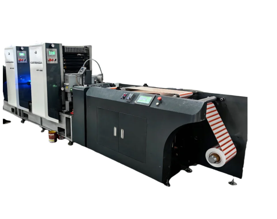 Flexo UV Varnishing Dryer Offset Printer Machinery 350 450 550 Printed label printing machine roll to roll offset machines