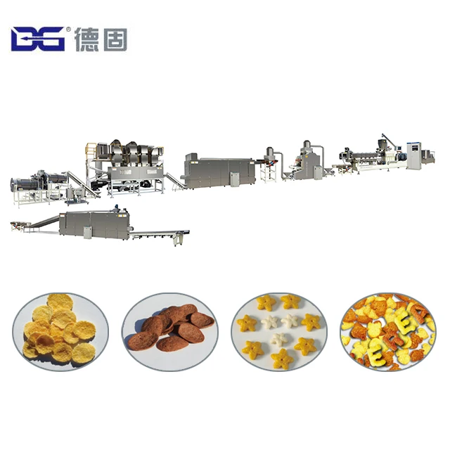 Full Automatic Cereal Making Machine Breakfast Cereal Manufacturing Machines With CE Certification