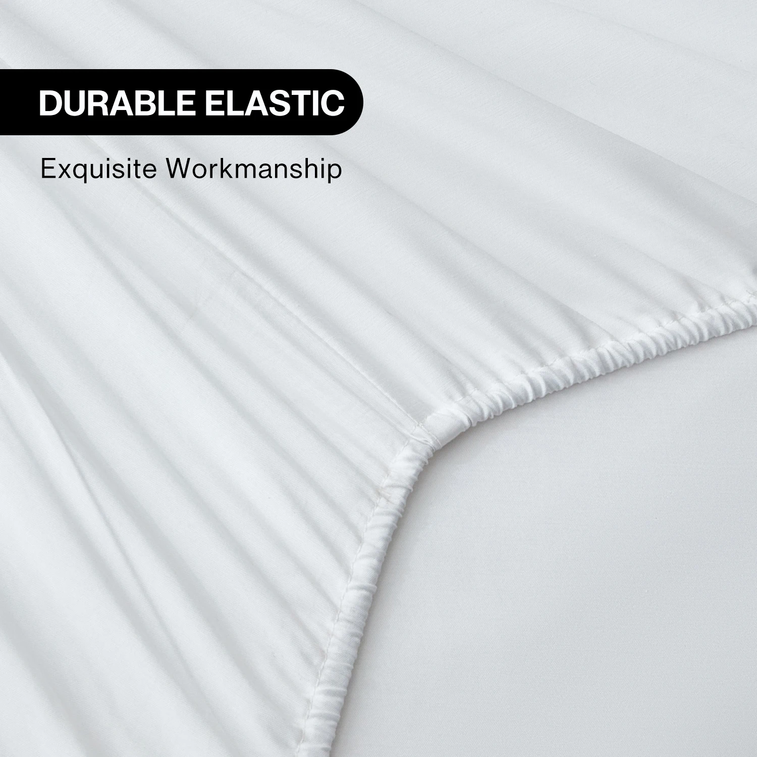 Luxury 300 Thread Count Hotel 100% cotton hospitality white bed sheet queen size for hotel