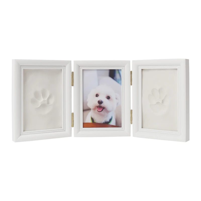 Commemorative of pet paw prints used for various small animal Premium Wooden Photo Frame DIY set