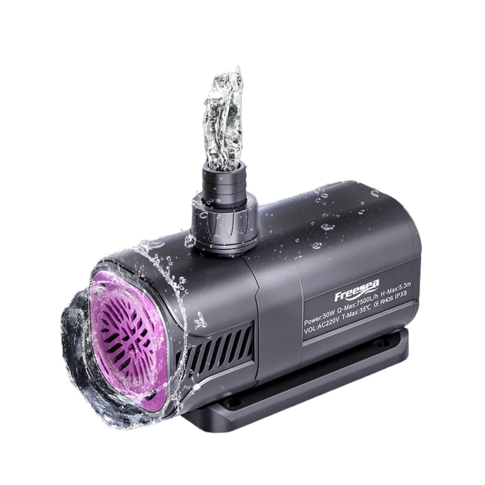 Freesea 20W High Pressure Multifunction Amphibious Hydroponic Fish Tank Pond Garden Fountain Aquarium Submersible Water Pump
