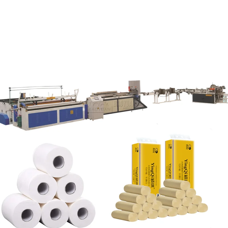 Automatic paper processing machinery toilet tissue paper making machine toilet paper roll making machine