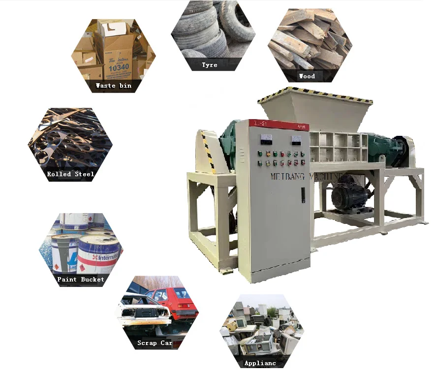 MB industrial carton box  straw grass shredder for sale foam shredder machine foam crusher machine