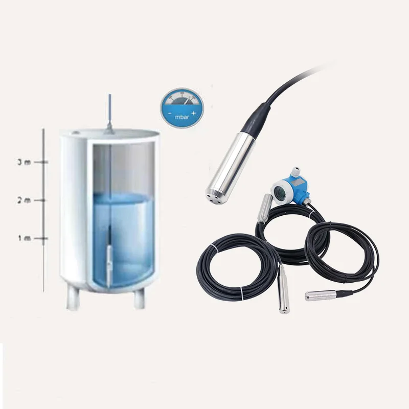 WNK 4-20ma 0-5V RS485 Submersible Level Transmitter For Water Tank