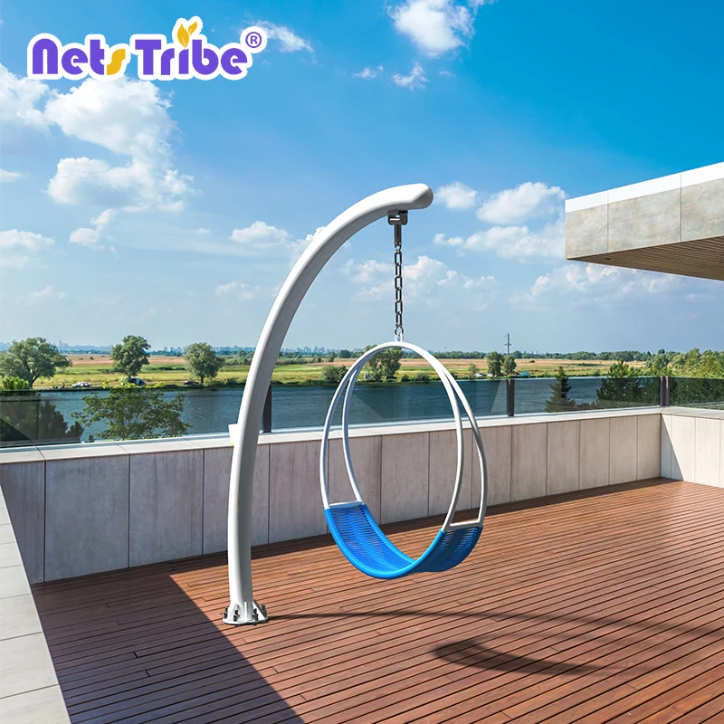 Kids swing set for children outdoor playground equipment and garden games