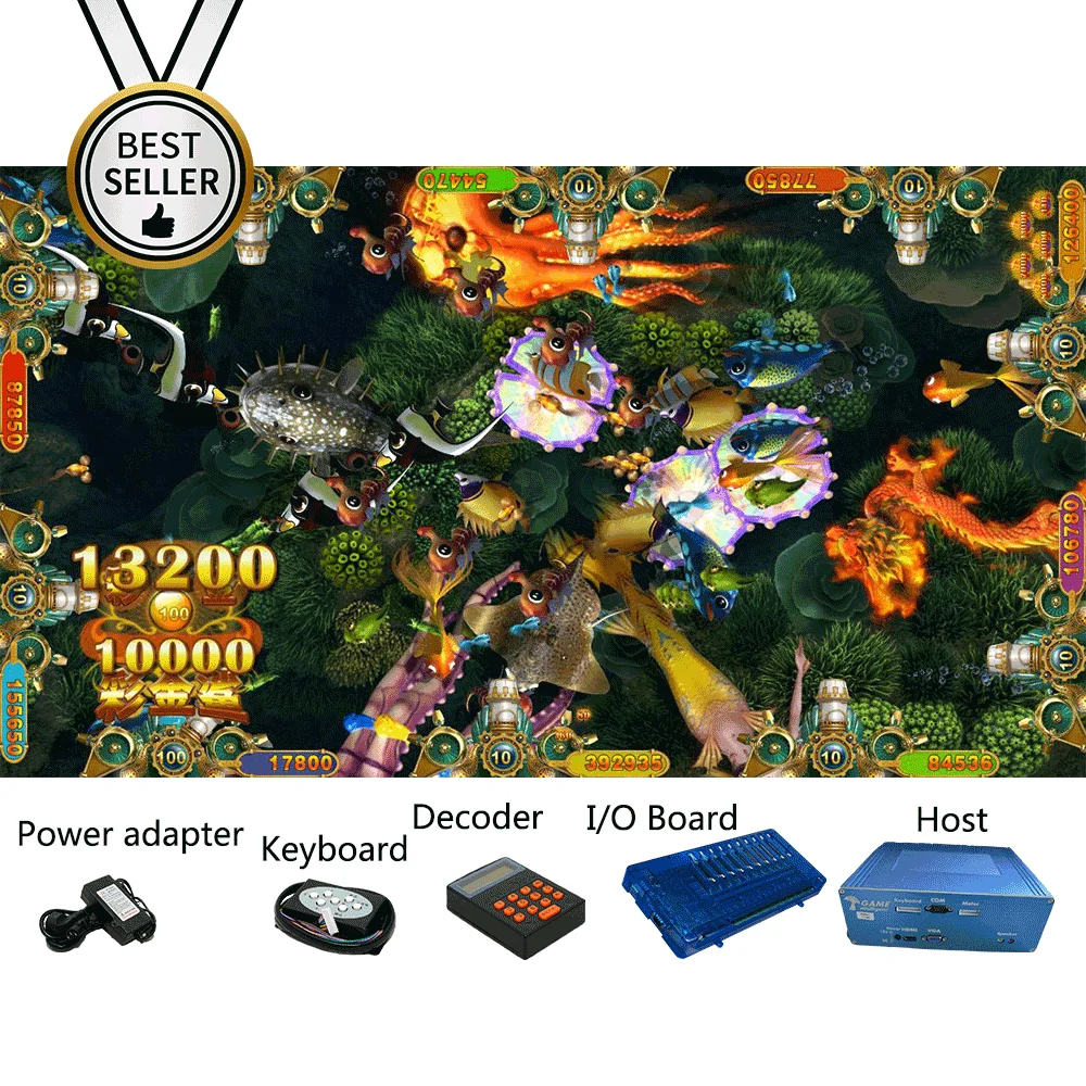 Монета работает Электронный pcb казино слот Рыбалка игровой автомат