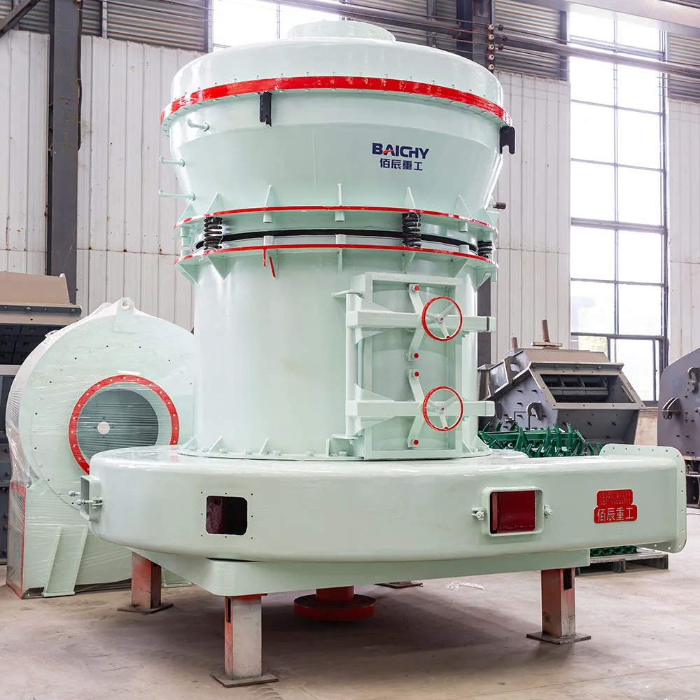 Output 0.5-60tph High Pressure Grinding Mill Quartz Feldspar Barite Fluorite Dolomite YGM Grinding Mill