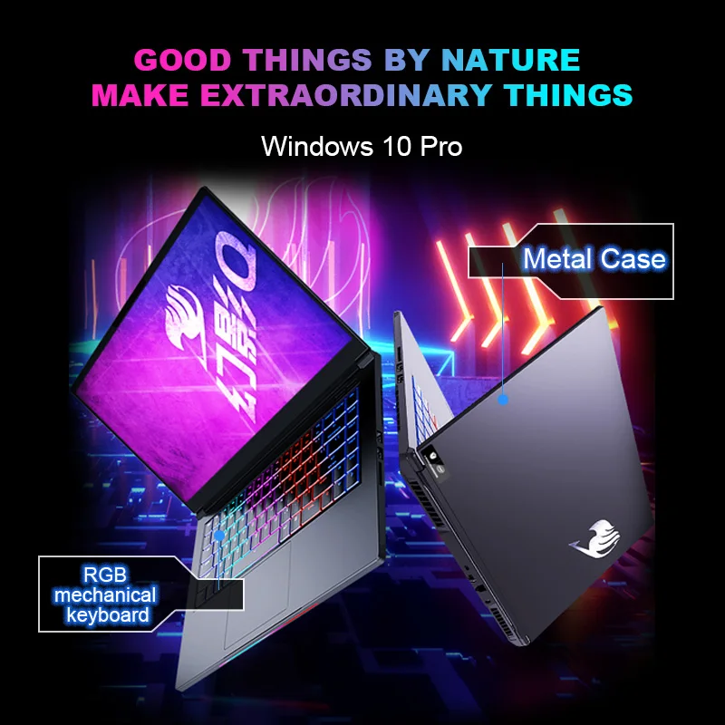 Ноутбук AIWO 15 6 дюйма портативный ноутбук I7 игровой ПК RTX 2070S компьютер Core 9750 9-го поколения